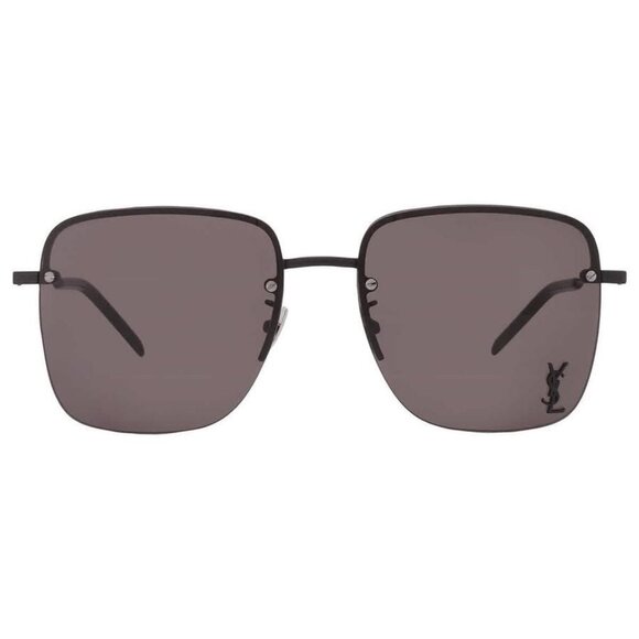 New Authentic Saint Laurent Brown Square Ladies Sunglasses SL 312M 001 58 SL 312 - Picture 1 of 6